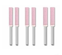 Filteilect Juego de 6 piedras de molienda rotativas para afilador de motosierra y pulido de jade de 4 mm, 4,8 mm, 5,5 mm, limas cilíndricas con vástago de 3 mm compatibles con (SKU)