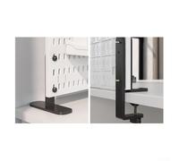 Filteilect Juego de clips de metal para soporte de herramientas de montaje en pared, tipo vertical o férula, paquete de 2, no requiere taladro, compatible con tableros de clavijas, clips de fijación