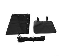 Filteilect Juego de fundas de tela de repuesto para asiento de color negro, material impermeable para colgar sillas de columpio, interiores y exteriores, muebles de patio con cuerdas (1 pieza con