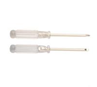 Filteilect Juego de mini destornilladores con puntas ranuradas y cruzadas, herramientas de destornillador de 3.74 pulgadas para pequeñas reparaciones, kit de herramientas manuales de 2 piezas