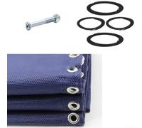 Filteilect Juego de tela de repuesto para silla de jardín, con kit de herramientas, cubierta reclinable de material de malla resistente a los rayos UV, juego de reparación de muebles al aire libre