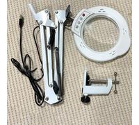 Filteilect Lupa iluminada con lámpara LED, lente de cristal real de 4.3 pulgadas, 5 modos de color y brillo regulable continuamente, protección ocular para lectura e inspección (blanco A)