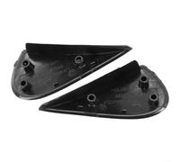 Filteilect Par de cubiertas de esquina para espejo lateral de coche compatibles con Versa 2012-2019, moldura de ABS delantera izquierda y derecha, compatible con 96318-3BA0A