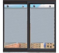 Filteilect Persianas enrollables retráctiles con ventosa para ventanas, 125 x 45 cm, cortinas opacas sin perforación, instalación para uso doméstico y oficina (1)