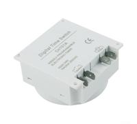 Filteilect Temporizador digital programable de 12 V 16 A con pantalla LCD, cubierta impermeable y conector de cable, 16 ajustes de encendido/apagado, corrección automática, para lámparas, (C)