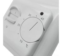 Filteilect Termostato mecánico para calefacción de suelo 220 V 16 A con sensor externo, controlador de habitación montado en la pared para calefacción de espacios, ajustable 5-40 °C