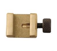 Filteilect Valla de tope de regla de acero al carbono, bloque de límite de posicionamiento ajustable para trazadores precisos, localizador de metal compacto, para mejoras del hogar (20 mm)