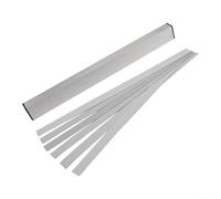 Filteilect Viga niveladora de trastes de cuello de guitarra con 6 hojas de papel de lija, juego de herramientas Luthier Construcción de aleación de aluminio, para mantenimiento de guitarra (A)