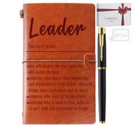 Filten Regalos de liderazgo, regalos de líderes para mujeres y hombres, diario de cuero de agradecimiento para líderes, regalos de promoción, regalos de jubilación, regalos de despedida para jefe