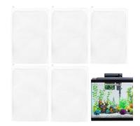 Filter Bags for Fish Tank, 5X Reusable Aquarium Filter Media Mesh Bag, Freshwater and Saltwater Filtration Solution, Ensures Clean Water, to Home Aquariums & Oceanariums