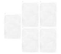 Filter Bags for Fish Tank, 5X Reusable Aquarium Filter Media Mesh Bag, Polyester Freshwater and Saltwater Filtration Solution for Clean Water in Home and Oceanarium, 15x20cm/20x30cm/30x40cm