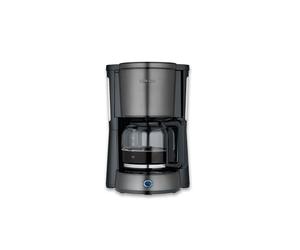 Filter Coffee Maker "TYPE" with glass jug, Dark Inox-Black