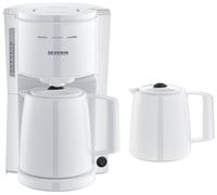 Filter coffee maker with 2 thermo jugs, white