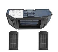 Filter Dust Box，Compatible For Debot，T50 Pro Omni Robot Vacuum Cleaner Accessories Kit(Dust Box with 2 Filter)