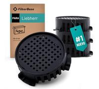 FilterBase® 4 filtros de carbón activo para campana extractora, Liebherr 9096342 y Miele 10806820