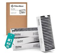 FilterBase® Clean Air Filtro de Carbón Activado 4 Piezas - Set de Filtros compatible con Bosch HEZ9VRCR0 / Siemens HZ9VRCR0 / Neff Z821VR0 / Gaggenau CA282111 o Constructa CZ9VRCR0 (195 x 75 x 35 mm)