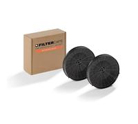 FILTERCAPS Filtro de carbón activo (2 unidades) para campanas extractoras adecuado para CFC0038668 / CFC0140343 | Ø200 mm