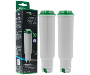 FilterLogic CFL-701B | 2x filtros de agua compatibles con Krups, Melitta, Nivona cafeteras superautomáticas de espresso - reemplaza Claris F088 F 088, Pro Aqua cartucho para máquina automática café