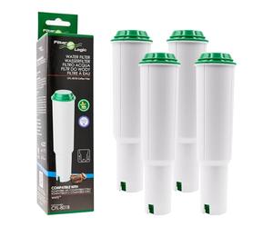 FilterLogic CFL-801B | 4x Filtro de agua compatible con JURA máquina de café espresso con WHITE 60209 68739 62911 cartucho filtrante para cafetera automática