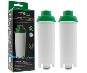 FilterLogic CFL-950B | 2x Filtro de agua compatible con DeLonghi DLS C002 DLSC002 Cartucho filtrante para cafeteras Magnifica Rivelia Eletta Primadonna Maestosa Dinamica Autentica ECAM macchina caffè