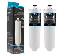 FilterLogic FFL-111B | Paquete de 2 filtros de agua compatibles con 3M CS-52 para Bosch, Siemens, Neff Sistema de filtro de refrigerador 00576336, 576336, 00640565, 640565, CS-452, CS-451, CS-51