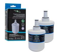 Filterlogic FFL-180SK | 2x Filtro de agua frigo compatible con Samsung HAFIN2/EXP DA29-00003G HAFIN2 HAFIN1/EXP DA29-00003F HAFIN cartucho frigorífico