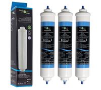 FilterLogic FFL-191X | Paquete de 3 - Filtro de agua frigorífico compatible con HAIER 0060823485A Cartucho para refrigerador nevera HRF-628A HRF-628I HRF-630A HRF-630I HRF-522I HRF-665I HB22FWRSSAA