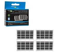 FilterLogic | Paquete de 4 - Filtro de aire antibacteriano compatible con Whirlpool, Indesit, KitchenAid, Hotpoint, Microban ANT001, ANT-001, ANTF-MIC, Sistema antibacteria para frigorífico americano