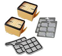 Filterset 2X Filtro de HEPA + 2X Filtro de Motor + 12 Ambientadores para Vorwerk Kobold VK 135, 136, VK135, VK136