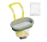 Filtrador de fregadero de la cocina: filtro de fregadero de 16 pulgadas para pelados de té, restos de comida con 50 bolsas de malla, reducción de residuos para el hogar, restaurante, apartamento, hote