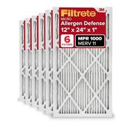 Filtrete AD20-6PK-1E Filtro de Aire, 30,48 cm x 60,96 cm. x 1 pulgada, color blanco