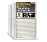 Filtrete BD26-6PK-1E filtro de aire, 50,8 cm x 60,96 cm. x 1 pulgada, color blanco