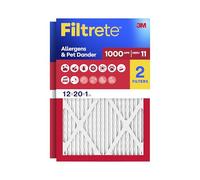 Filtrete Filtro de aire de 12 x 20 x 1, MPR 1000, MERV 11, filtros de aire plisados de 1 pulgada, defensa contra alérgenos de 3 meses, 2 filtros