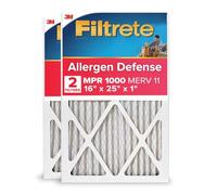 Filtrete Filtro de aire de 16 x 25 x 1 pulgadas, MPR 1000, MERV 11, defensa contra microalérgenos, filtros de aire plisados de 1 pulgada de 3 meses, 2 filtros