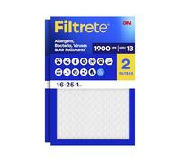 Filtrete Filtro de aire para caldera de aire acondicionado, MERV 13, MPR 1900, filtro prémium para alérgenos, bacterias y virus, filtro electrostático plisado de 3 meses de 1 pulgada, paquete de 4