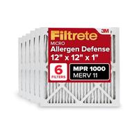 Filtrete Filtro de aire para horno de CA de 12 x 12 x 1 pulgadas, MERV 11, MPR 1000, defensa contra microalérgenos, filtro electrostático plisado de 3 meses de limpieza de aire de 1 pulgada, paquete