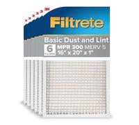 Filtrete Filtro de aire para horno de CA de 16 x 20 x 1 pulgadas, MERV 5, MPR 300, captura partículas no deseadas, filtro electrostático plisado de 3 meses de limpieza de aire de 1 pulgada, paquete de