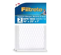 Filtrete Healthy Living Ultimate Allergen Reduction Filter, MPR 1900, 16 x 25 x 1-Inches, 2-Pack by Filtrete