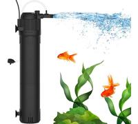 Filtro Acuario, Bomba Filtro Acuario Ajustable 800L/H, Filtro Interno Acuario Silencioso de 8W con Eliminación de Algas/Oxigenación/Circulación de Agua para Acuarios Pequeños de Hasta 250L.