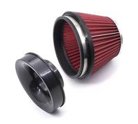 Filtro Admisión Aire Frío Coche Filtro Entrada Aire Kit Frío Automático, Accesorios Deportivos Coches Carreras Filtros Cono Alto Flujo Piezas Universales 150-76/89/101mm(76MM)