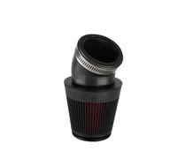 Filtro Admisión Filtro De Aire Universal para Carburador Motocicleta, 42/48/54 Mm, Limpiador De Hongos Tubo De Admisión Accesorios Modificados para Motocicleta(48mm BK Bend)