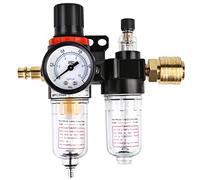 Filtro Aire Compresor, Regulador de Presion Combo Separador, Compresor Regulador de aire, Kit de Regulador de Filtro de Aire de 1/4 '' Compresor para Compresor y Herramientas de Aire