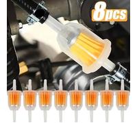 Filtro Aire Filtro de aceite para motocicleta, 1-8 Uds., herramientas filtros gasolina para Scooter combustible Gas en línea para 6MM-8MM aprox. 120 mm/4,72"