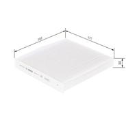 Filtro, aire habitáculo BOSCH 1 987 432 115