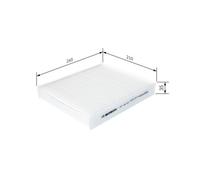 Filtro Aire Habitáculo Bosch 1987432539 para Ford