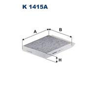 Filtro, aire habitáculo FILTRON K 1415A