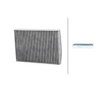HELLA 8ZC 366 123-121 Filter, cabin Air - with antibacterial action - for e.g. VW UP! (121, 122, BL1, BL2, BL3, 123) 1.