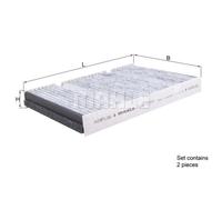 Filtro, aire habitáculo KNECHT LAK 1377/S