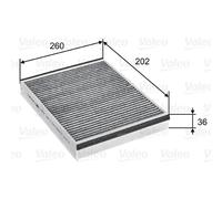 Filtro, aire habitáculo VALEO 715757