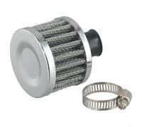 Filtro Aire Metálico 12MM Limpiable Ligero Filtro Aire Metálico(Carbon Black) | Alto flujo de aire, para baja para resistencia, económico, motor para limpio, ahorro combustible